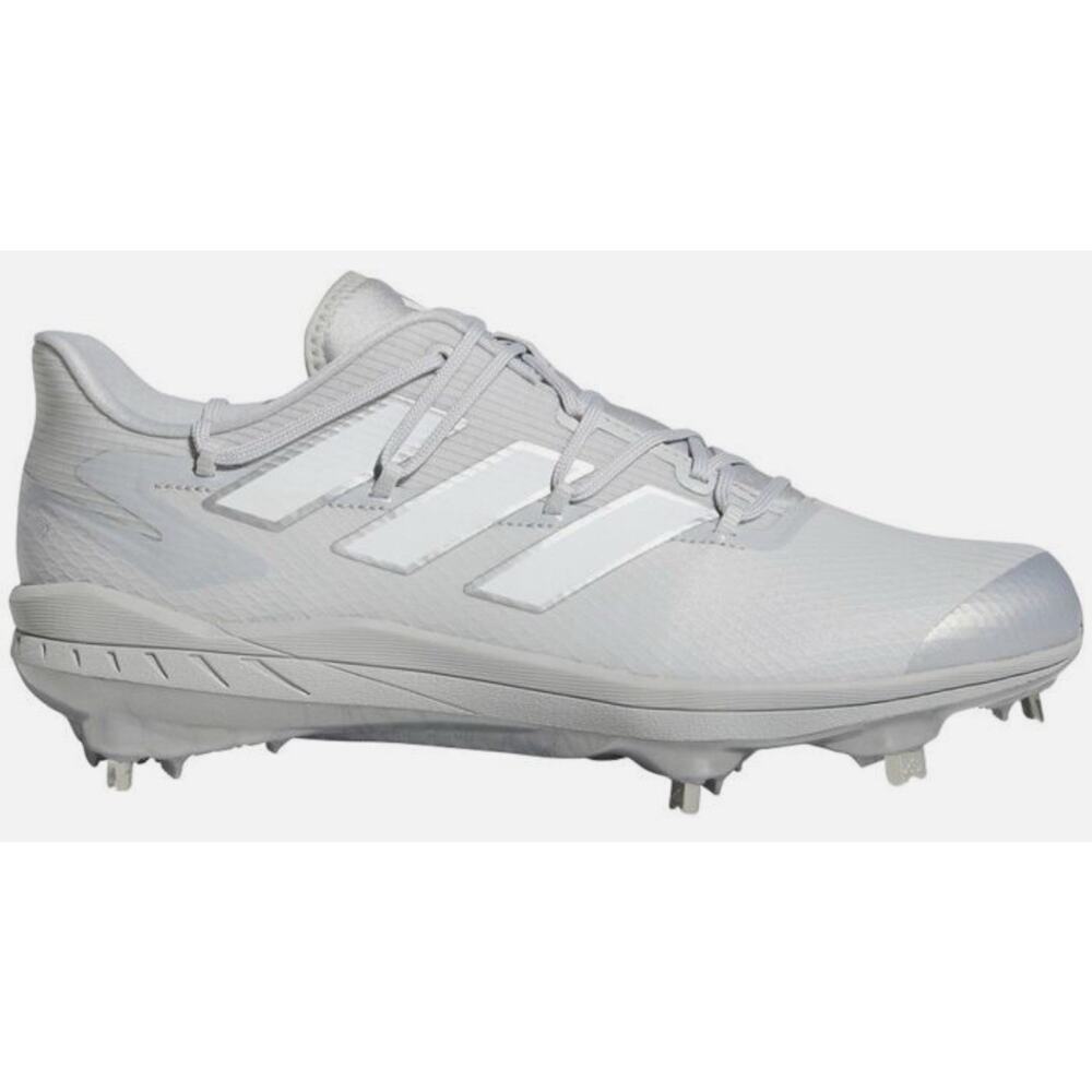 Adidas Adizero Afterburner 8 Grey White Metal Baseball Men’s Size 7 H00979